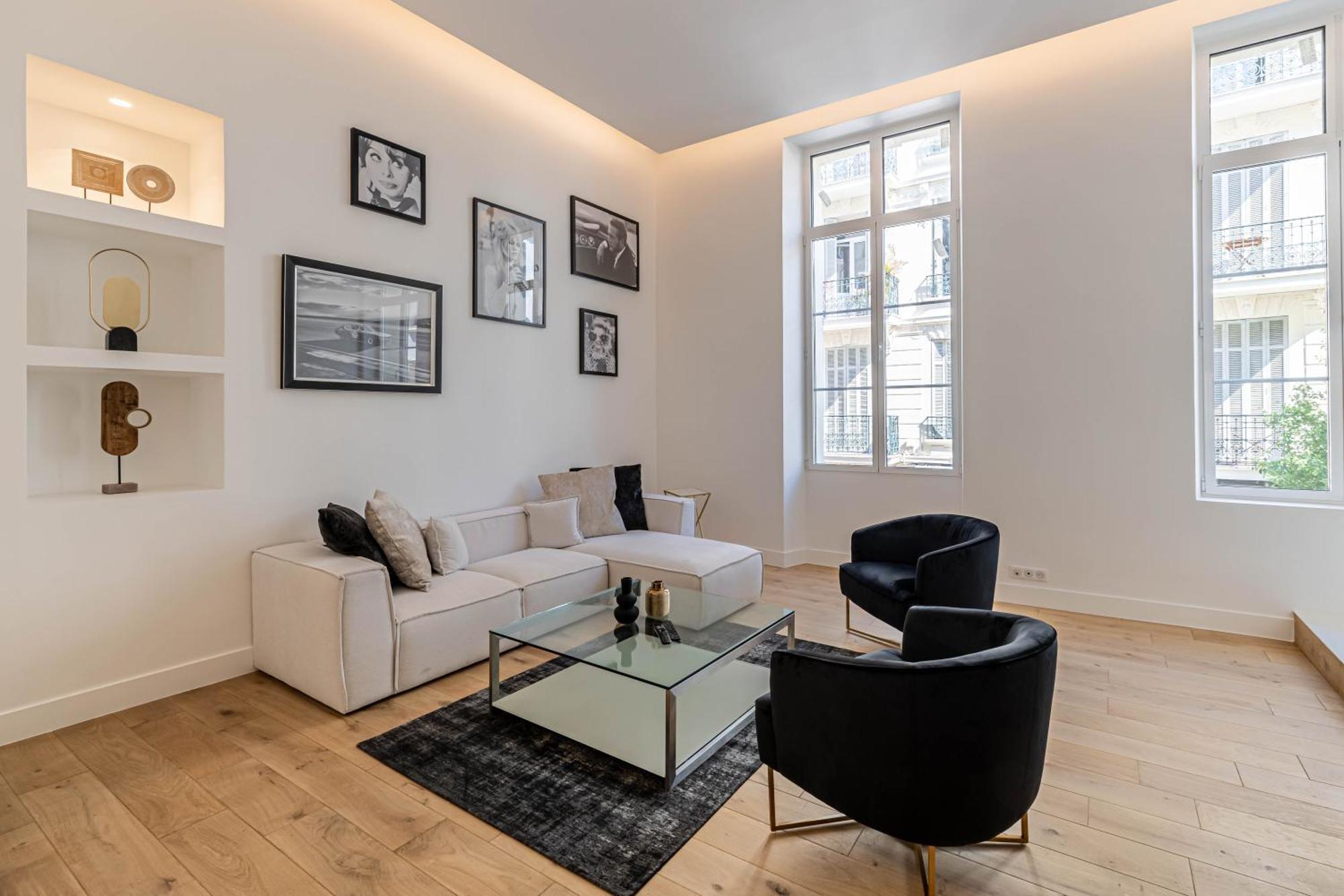 C1 Hoche 3 Bdr Ac 5mins Walk Palais Festival & Appartamento